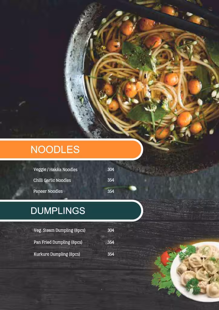 Food menu card 4